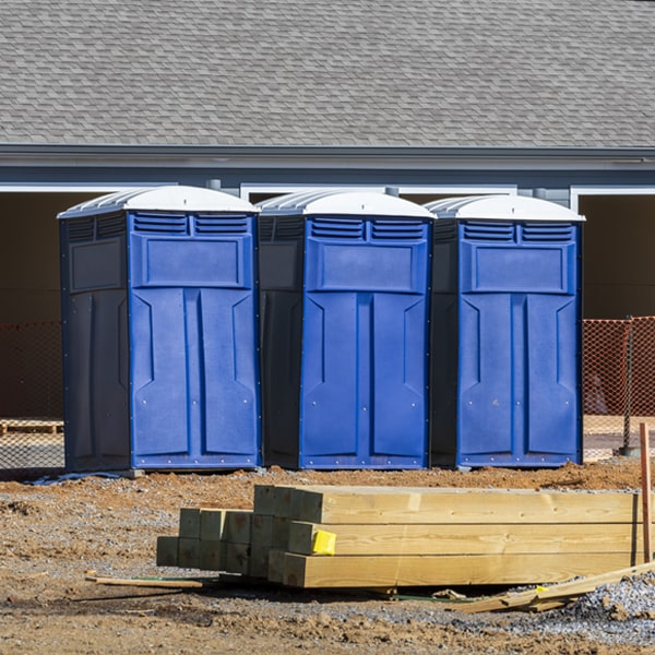 what is the maximum capacity for a single portable restroom in Bode